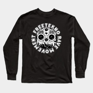 FreeTekno Rave Movement Teknival Long Sleeve T-Shirt